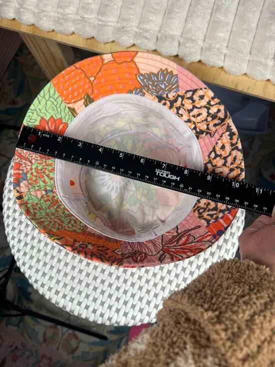 Banks Journal Orange Floral Patchwork Bucket Hat - Summer Festival Style - Picture 7 of 10